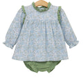 Basin Floral Hallie Diaper Set
