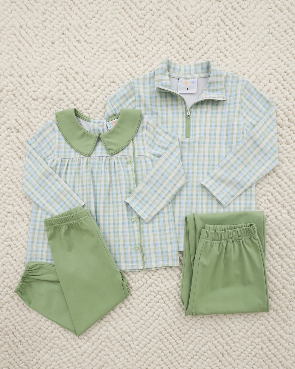 Basin Plaid Liam Bloomer Pants Set