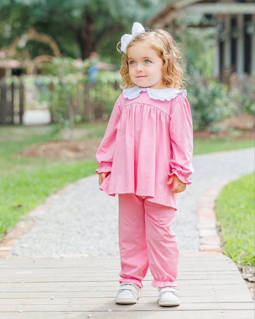 Catherine Bloomer Pants Set - Pink