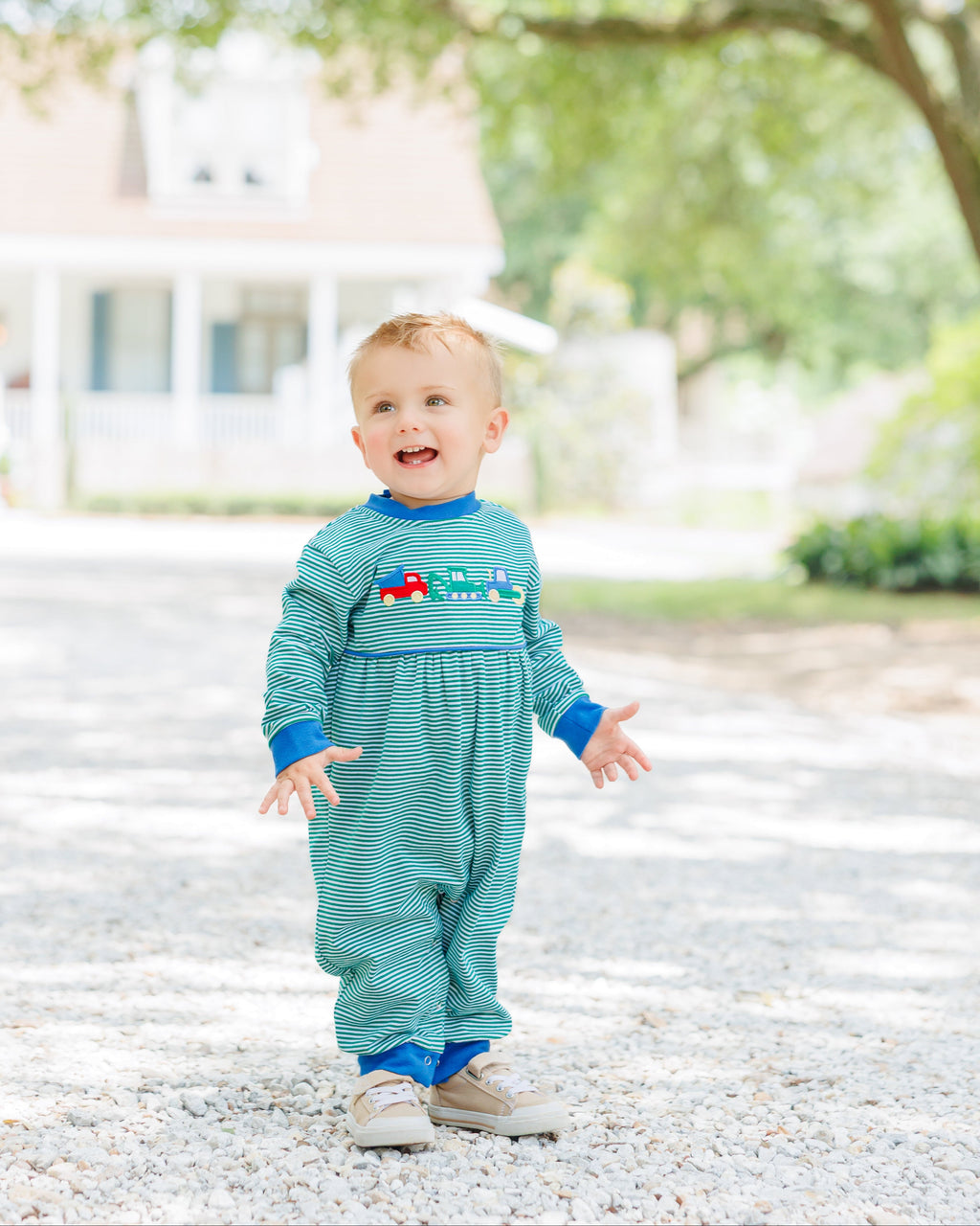 Dig, Dump, and Roll Romper