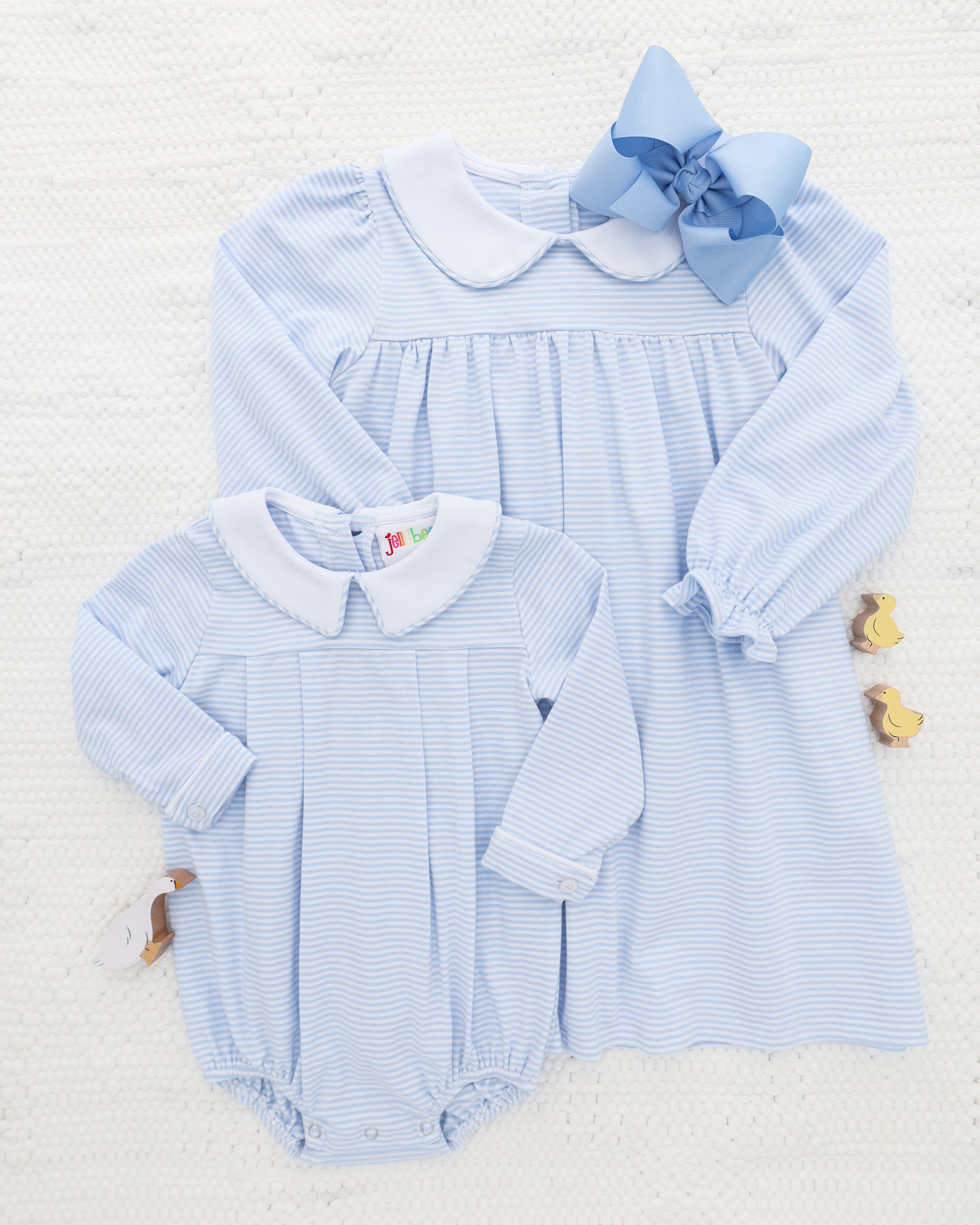 Lottie Bubble- Light Blue Stripe