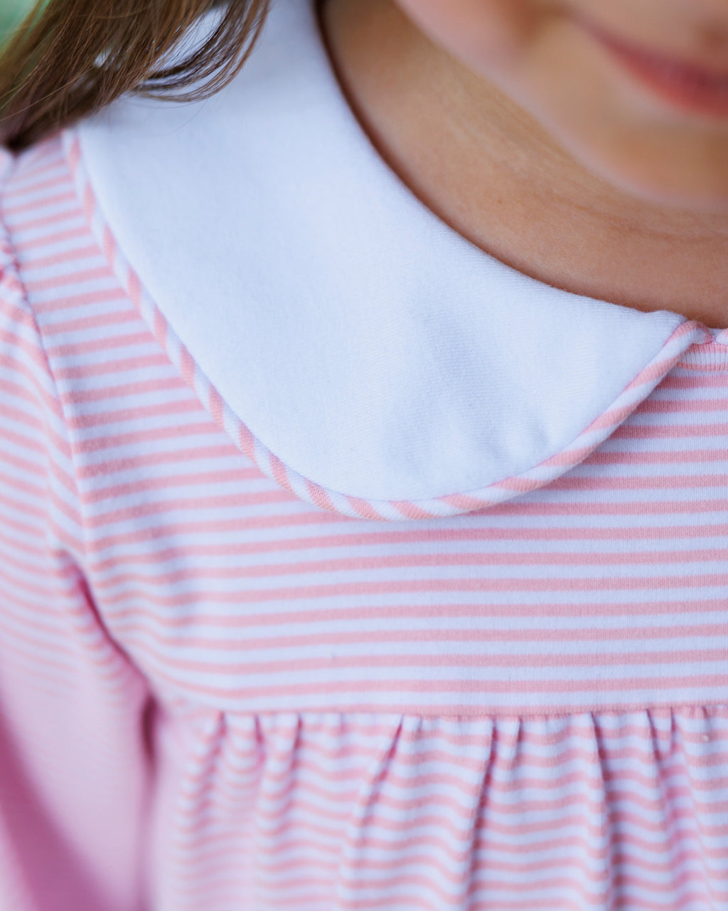 Lottie Dress - Light Pink Stripe