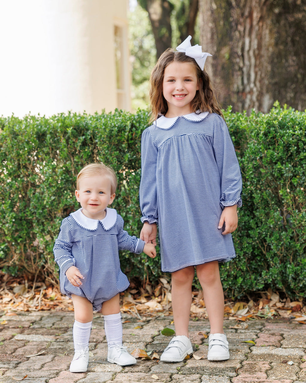 Lottie Bubble- Navy Stripe
