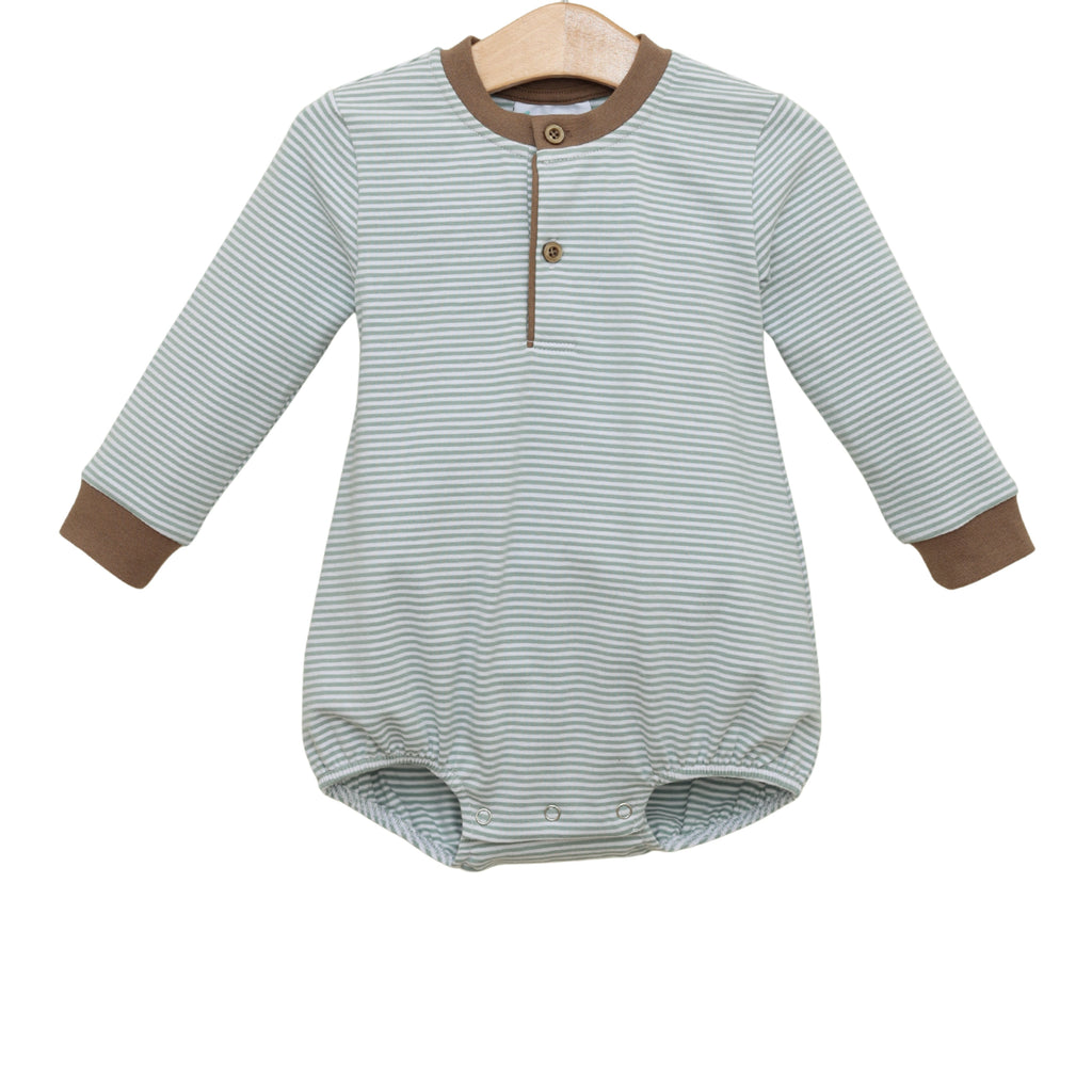 Nathan Bubble- Dusty Sage Stripe/Light Brown