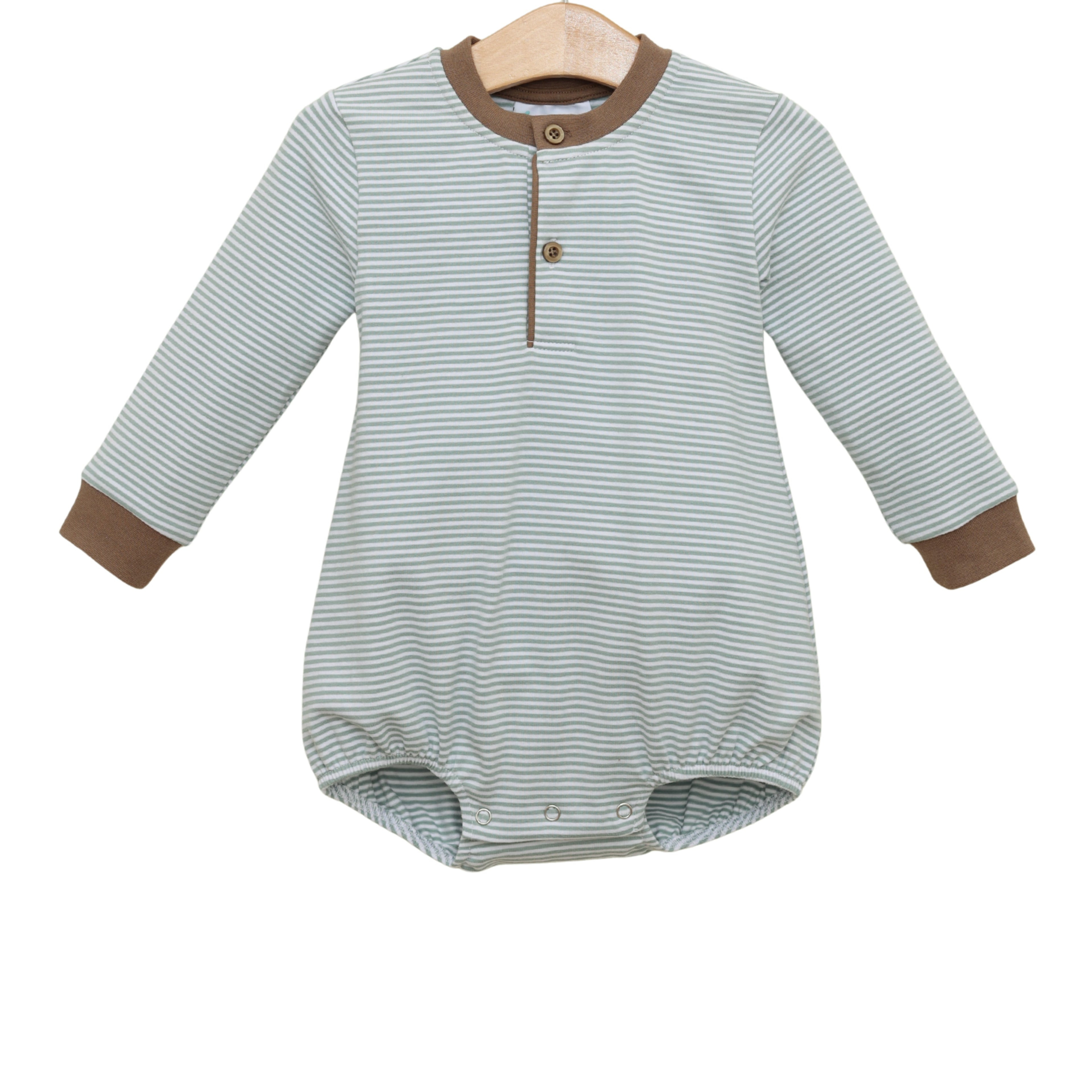 Nathan Bubble- Dusty Sage Stripe/Light Brown