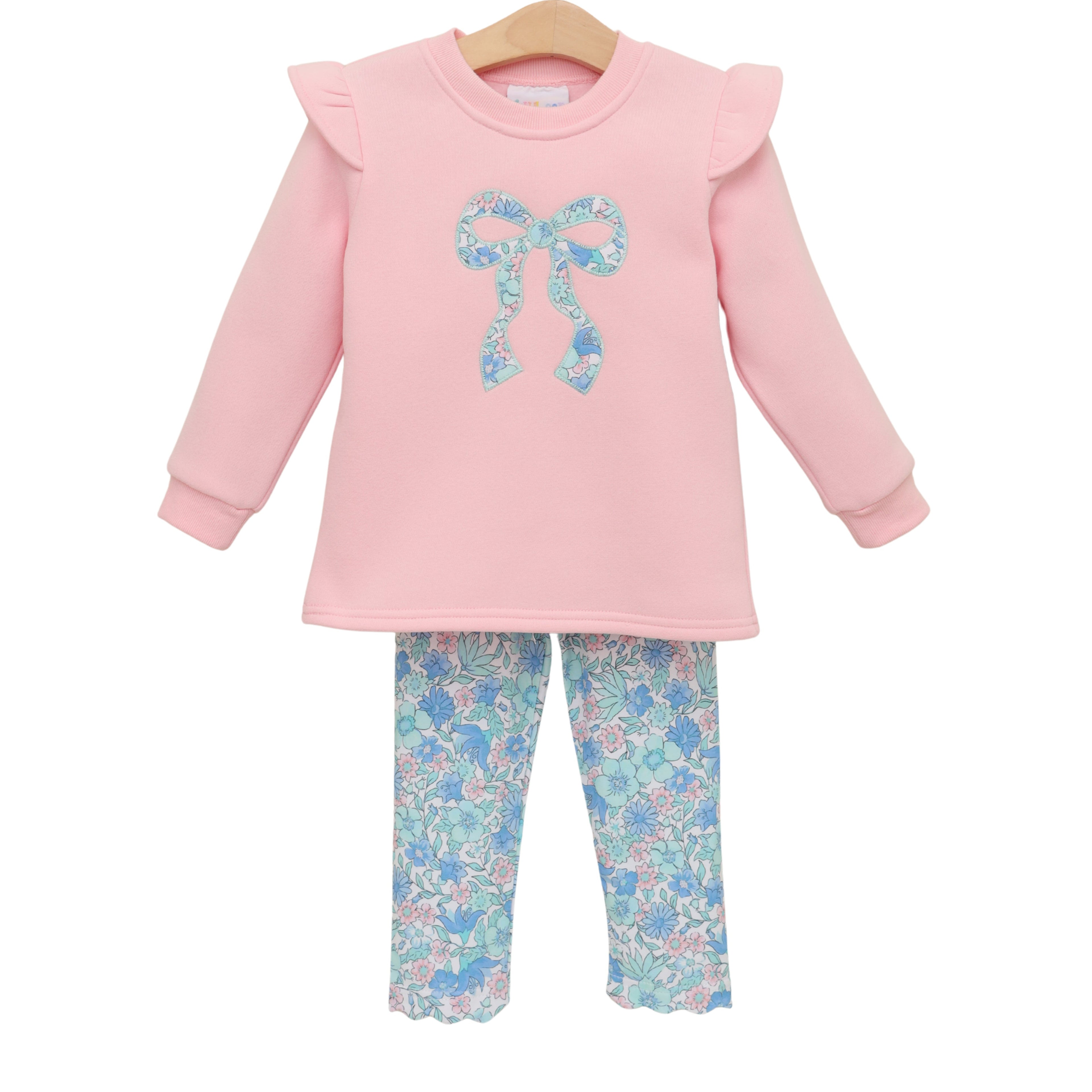 Painted Petals Ruffle Sweatshirt Set