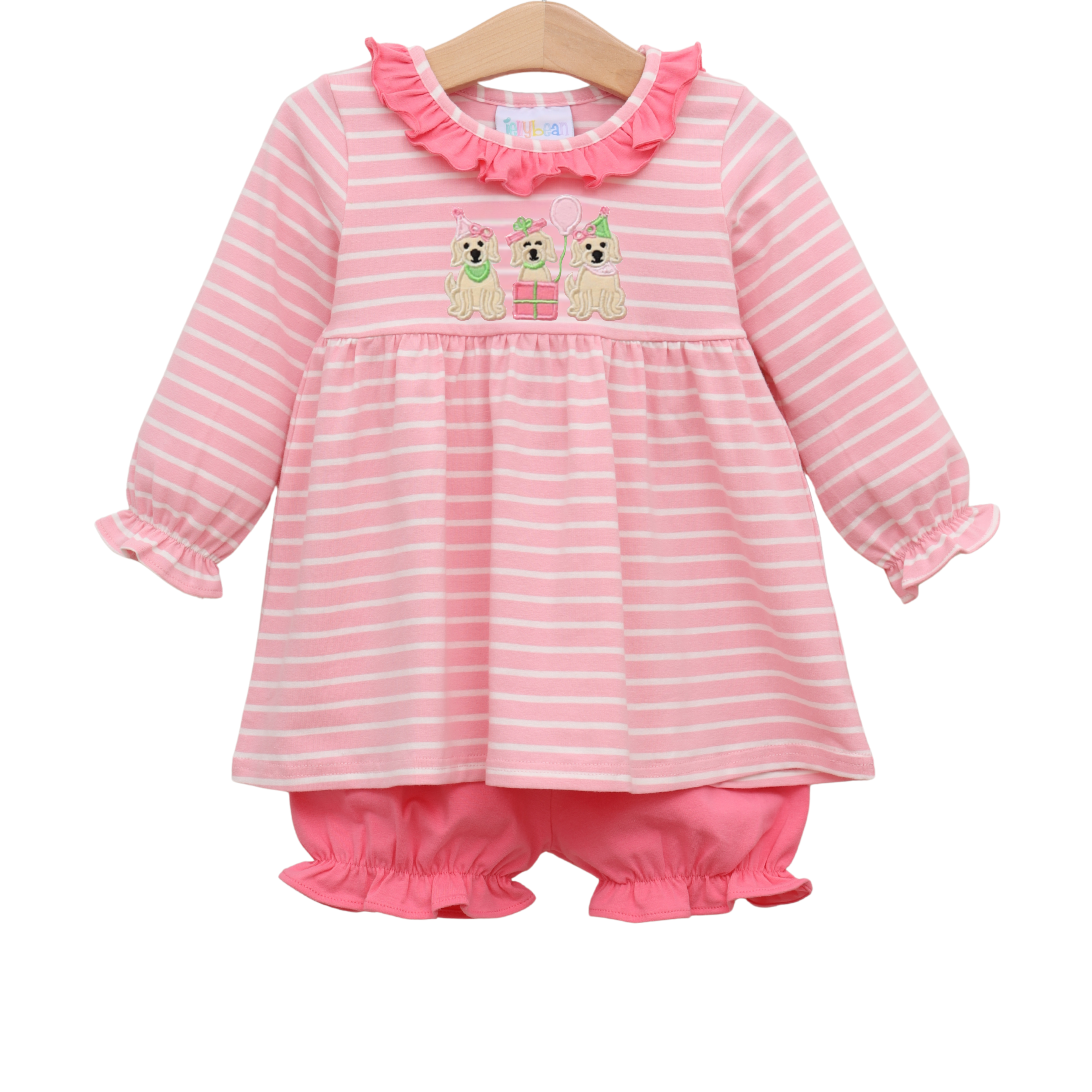 Puppy Party Pink Bloomer Set