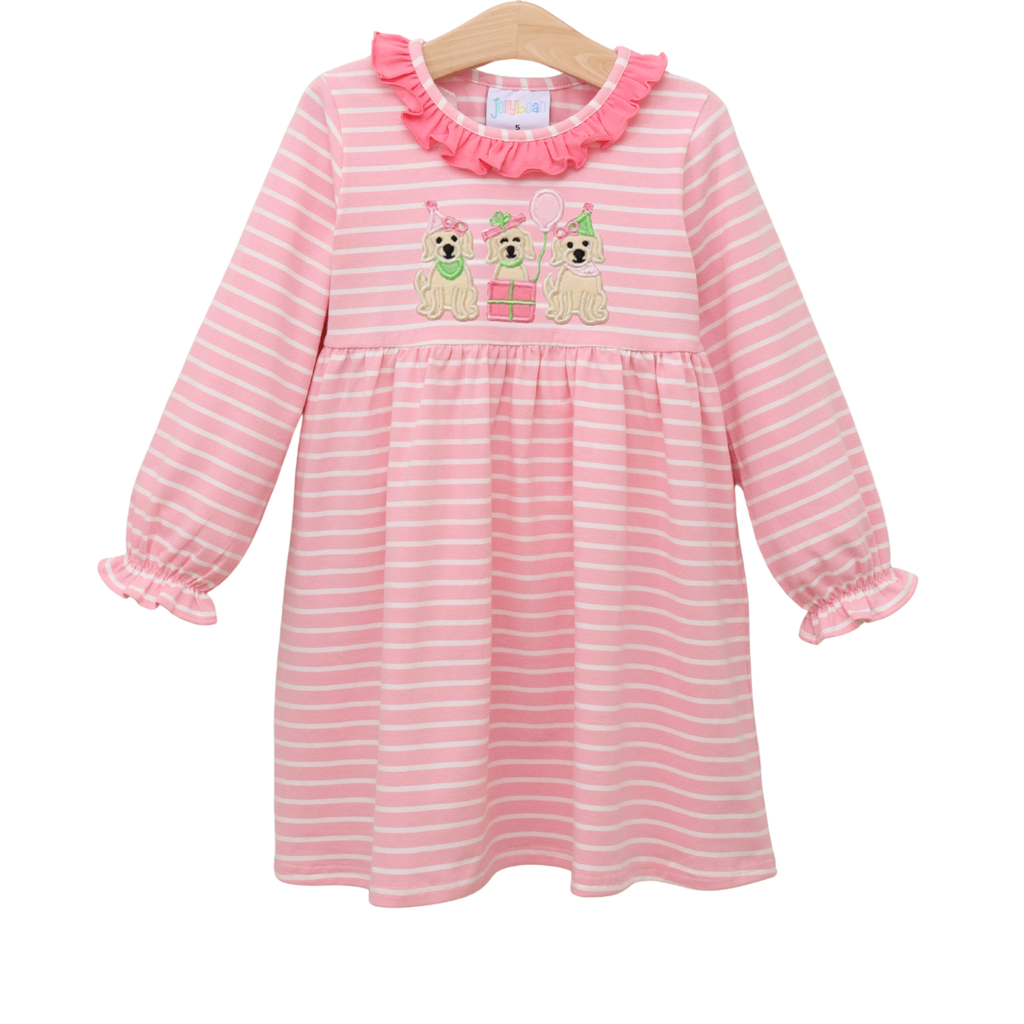 Puppy Party Pink Dress