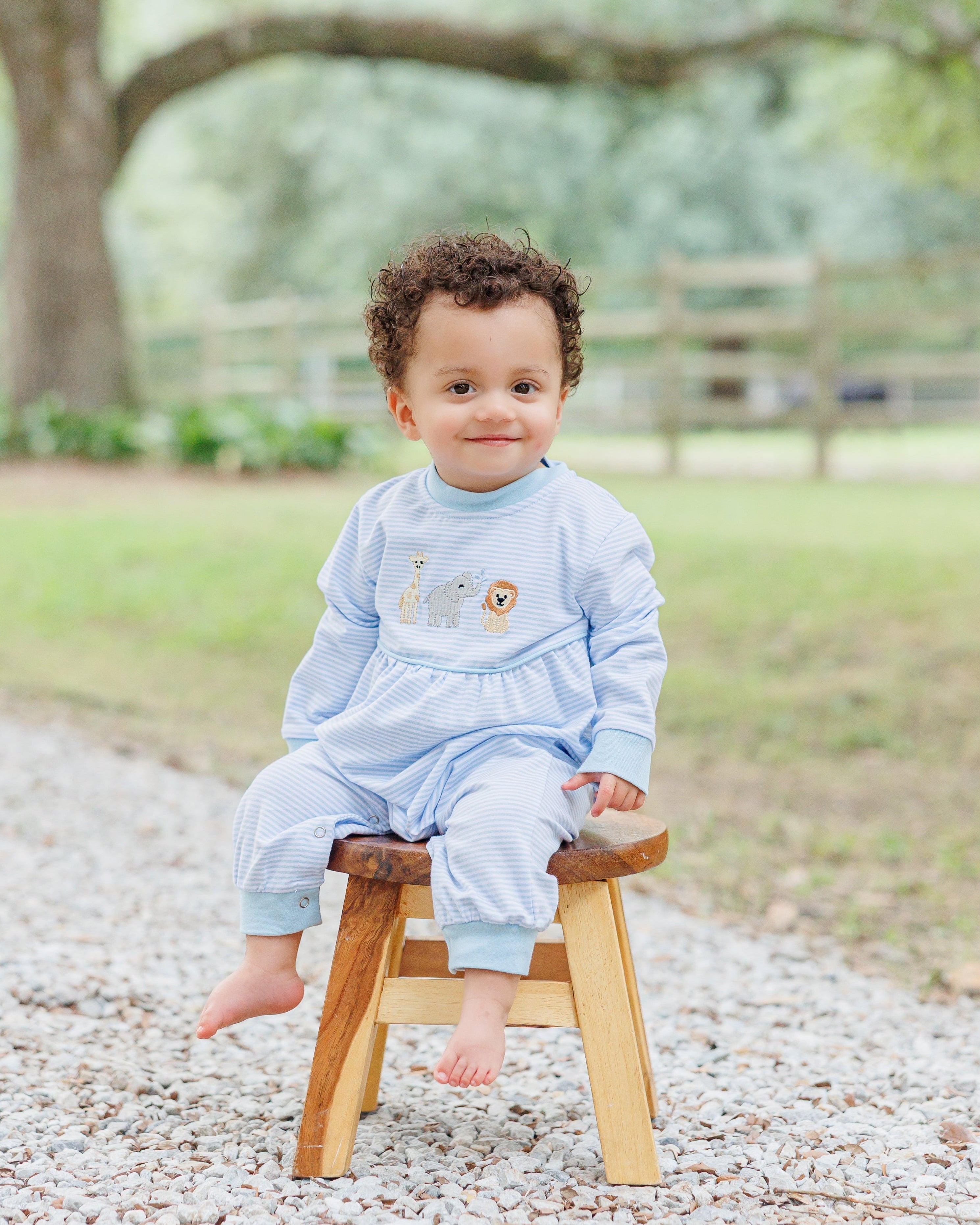 Zoo Crew Blue Romper