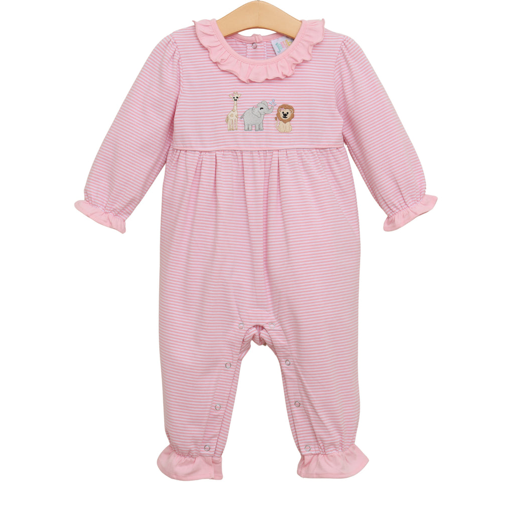 Zoo Crew Pink Ruffle Romper
