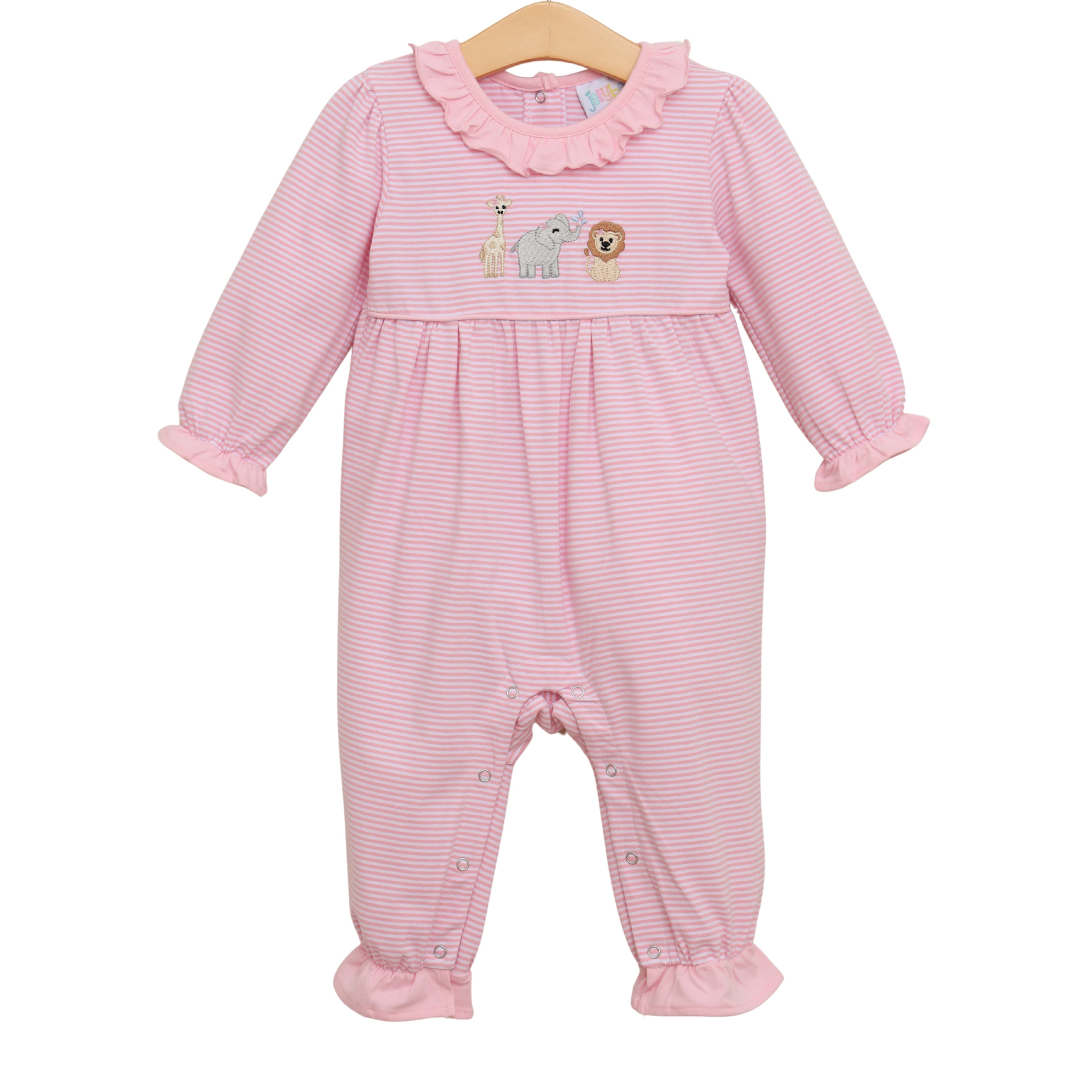 Zoo Crew Pink Ruffle Romper