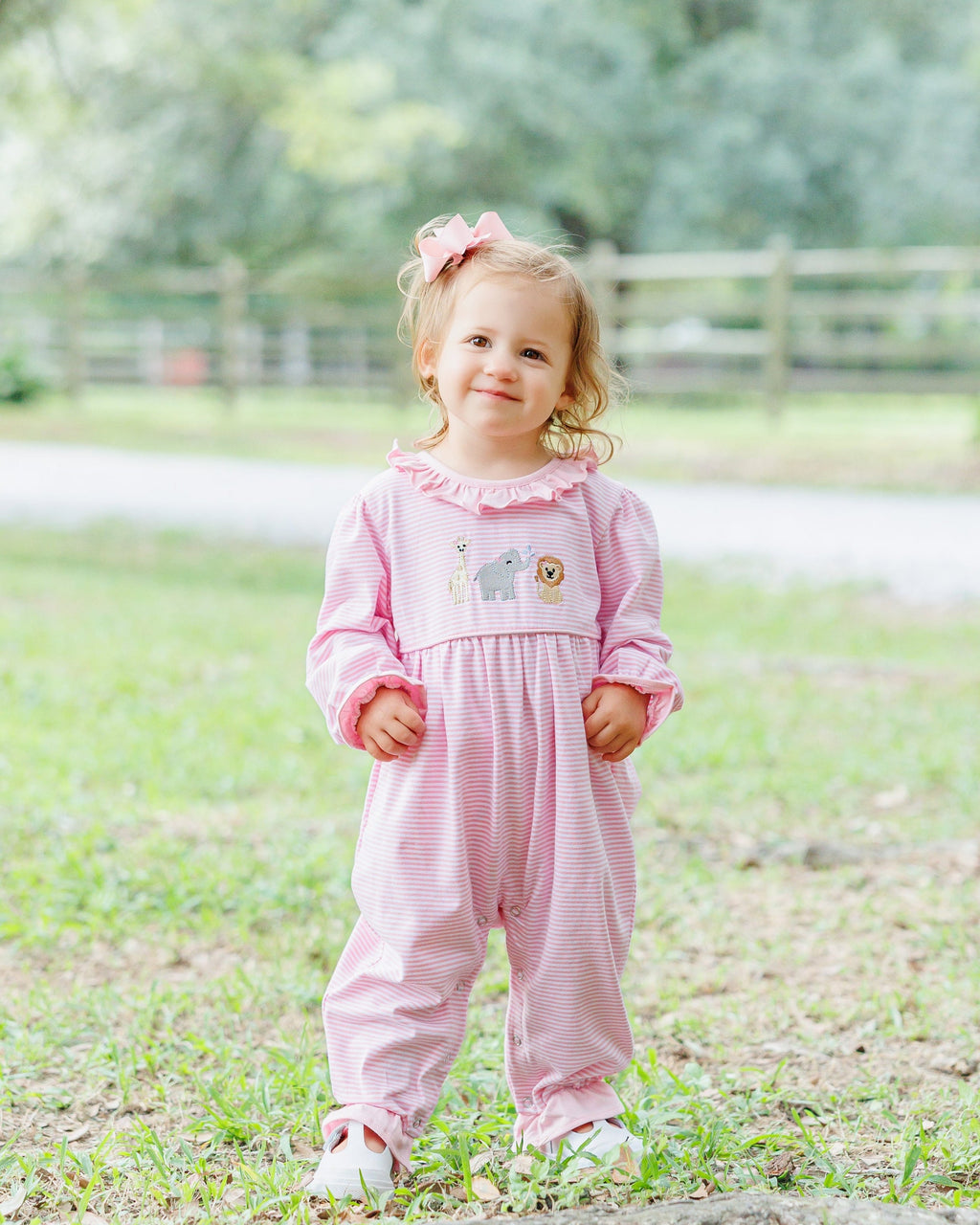 Zoo Crew Pink Ruffle Romper