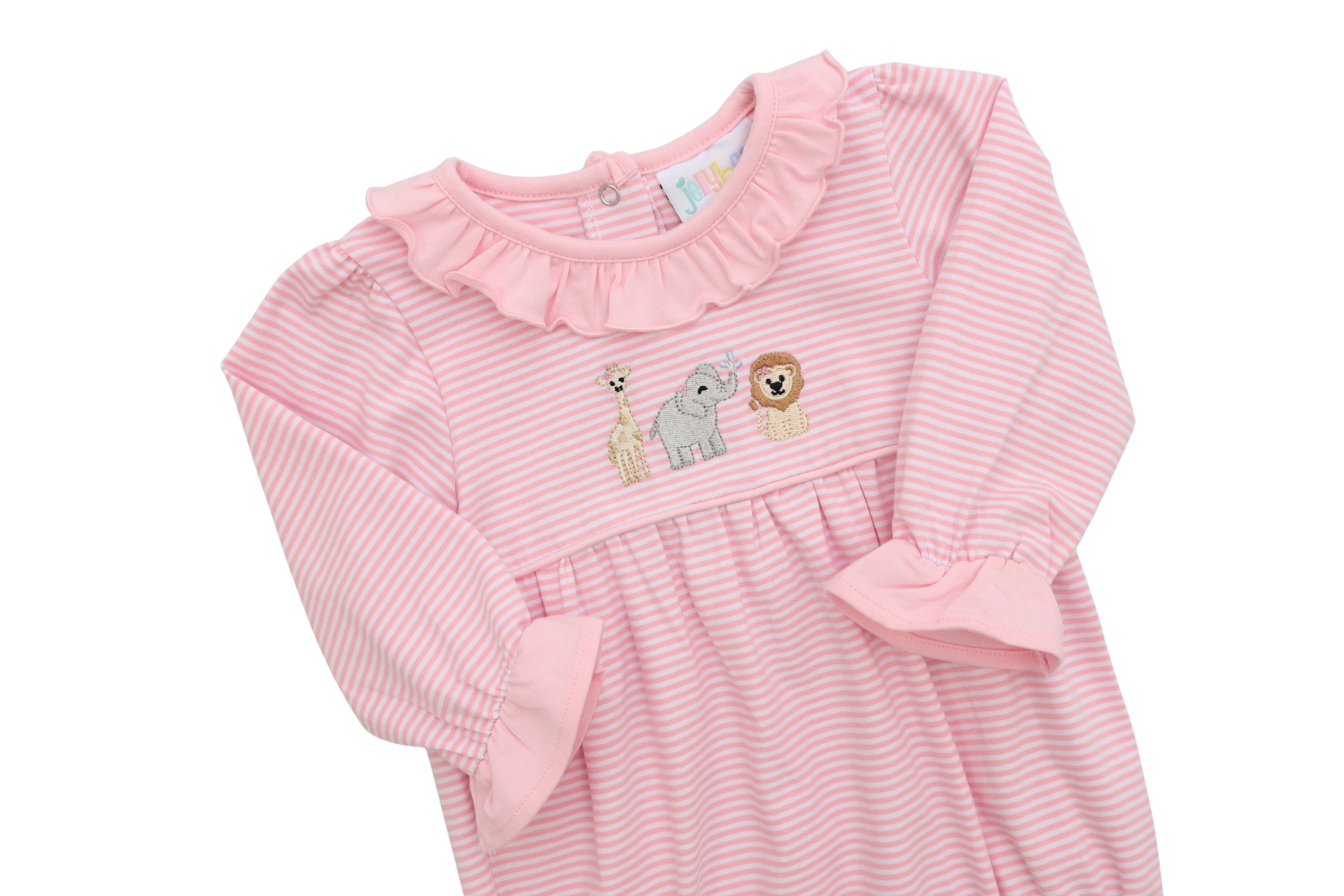 Zoo Crew Pink Ruffle Romper